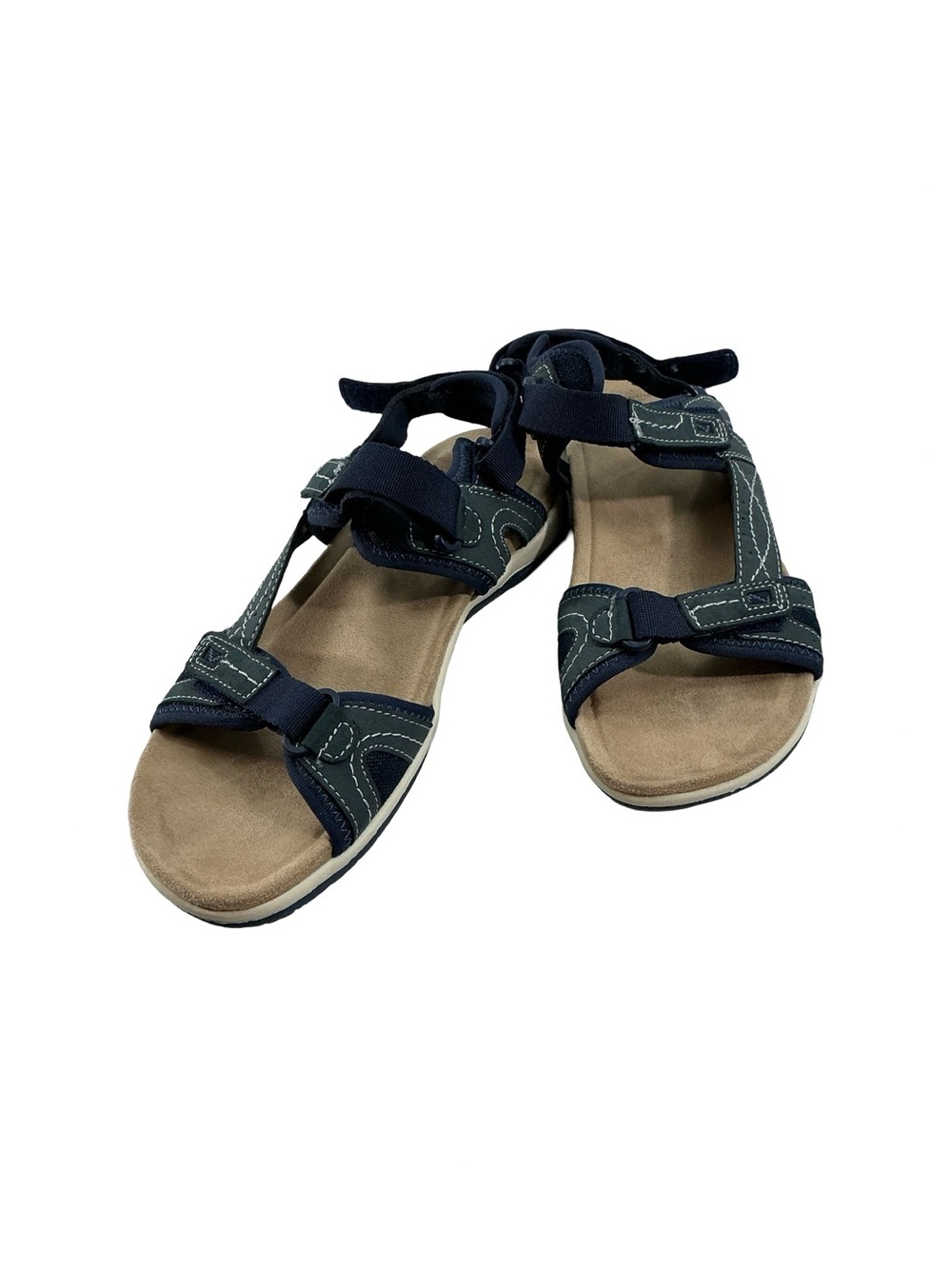 Earth Origins Shayla Navy Sport Walking Sandals Arch Support Size 9